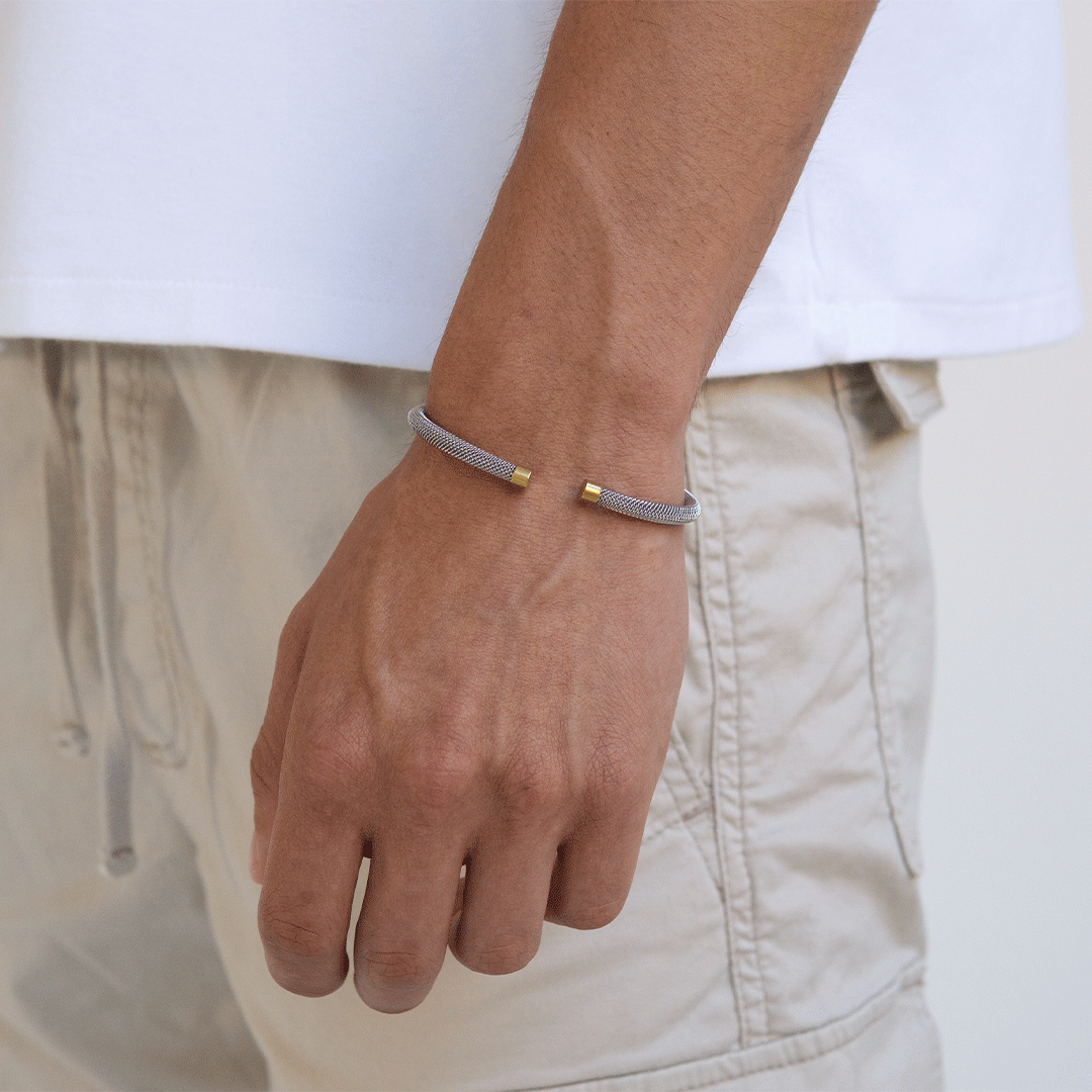 Mirror Bracelet - Bangle Men Bracelet - Stainless Steel