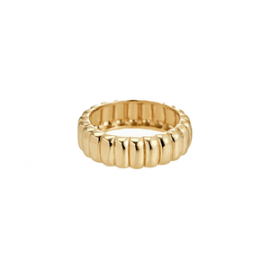 Horn Wave Ring - Stainless Steel 18k Gold Plated