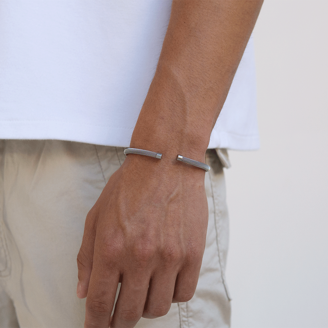 Mirror Bracelet - Bangle Men Bracelet - Stainless Steel