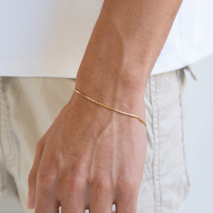 Wire Chain Bracelet - Stainless Steel - Men Bracelet