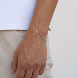 Wire Chain Bracelet - Stainless Steel - Men Bracelet